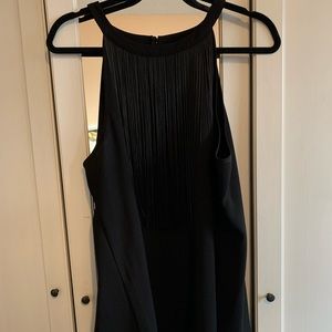 Razorback Black Blouse with Decor in Front (Black)